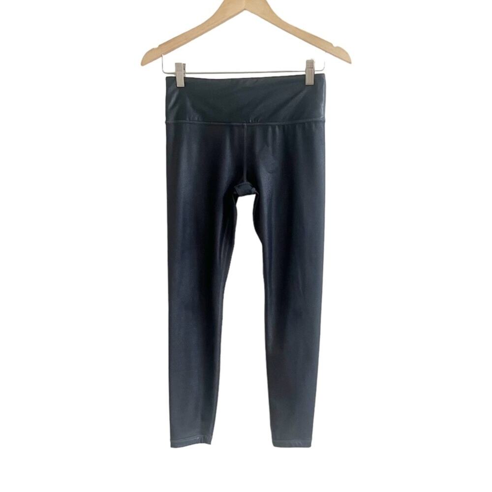 Athleta Faux Leather Leggings Black Size Small Party Cocktail Edgy